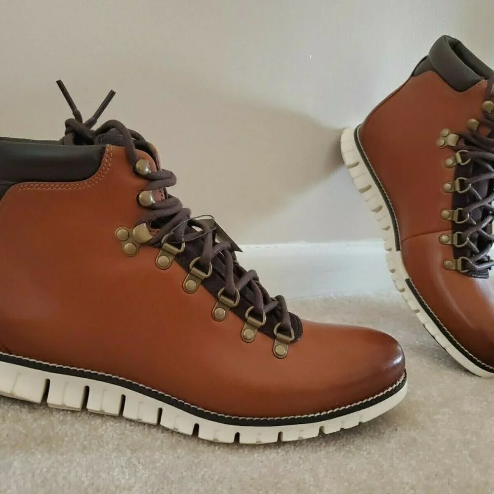 Cole Haan Men's Zerogrand Tan Hiker Waterproof Hiking Boot
